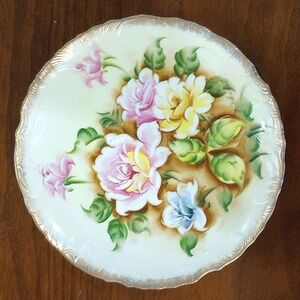 Norleans Japan Decorative Floral Design Plate, Vintage!